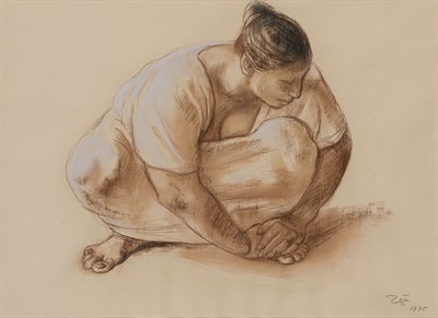 Lot 140 - Francisco Zuniga Mexican, 1912-1998 Mujer de...