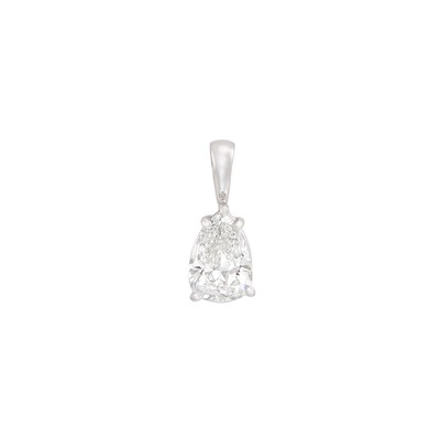 Lot 191 - White Gold and Diamond Pendant