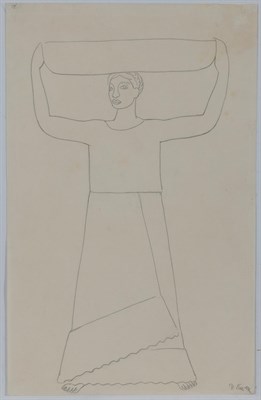 Lot 43 - Diego Rivera Mexican, 1886-1957 Tejuana con...