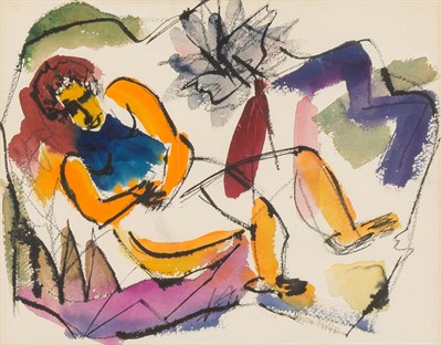 Lot 86 - Henry Miller American, 1891-1980 Reclining...