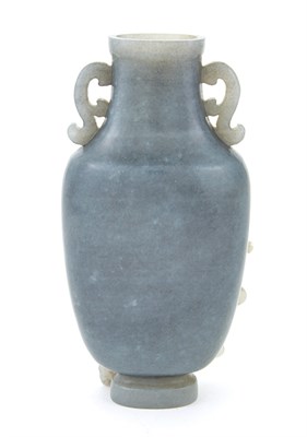 Lot 120 - Chinese Gray and White Jade 'Liu Hai' Vase The...