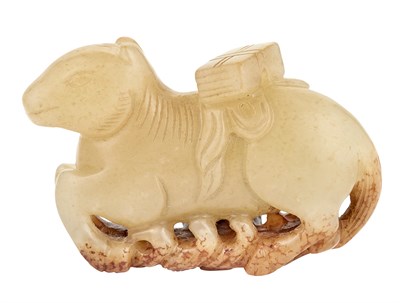 Lot 106 - Chinese Yellow Jade Figure of a Mythical Horse...