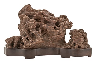 Lot 55 - Chinese Aloeswood Brushrest Qing Dynasty...