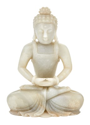 Lot 97 - Chinese Pale Celadon Jade Figure of Buddha...