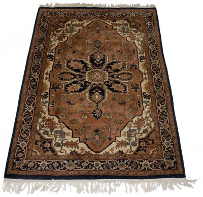 Lot 379 - Indo-Heriz Rug India, contemporary The central...