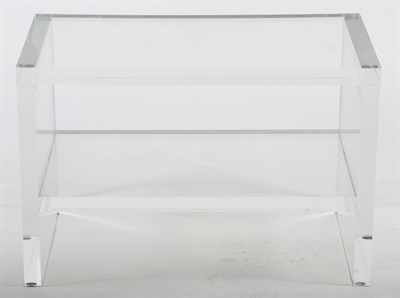 Lot 534 - Acrylic Two-Tier Etagere Height 20 inches,...