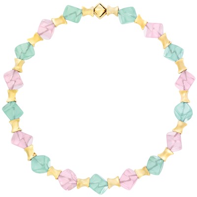 Lot 94 - Gold and Glass Bead Necklace, Marina B