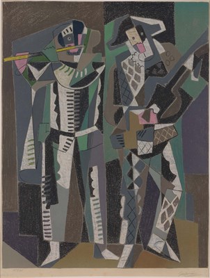 Lot 225 - Gino Severini (1883-1966) COMMEDIA DELL'ARTE...