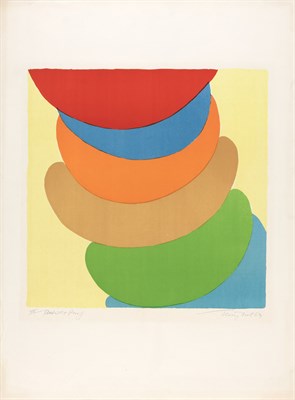 Lot 108 - Sir Terry Frost RED, BLUE, ORANGE ON YELLOW (K....