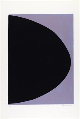 Lot 106 - Sir Terry Frost (1915-2003) BLACK ON MAUVE...