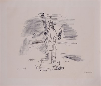 Lot 109 - Oskar Kokoschka (1886-1980) STATUE OF LIBERTY...