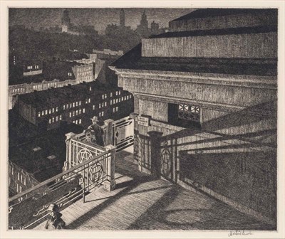 Lot 136 - Martin Lewis EAST SIDE NIGHT, WILLIAMSBURG...