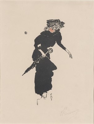 Lot 14 - Pierre Bonnard (1867-1947) FEMME AU PARAPLUIE...