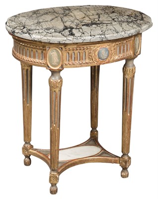 Lot 547 - Louis XVI Giltwood and Painted Occasional...