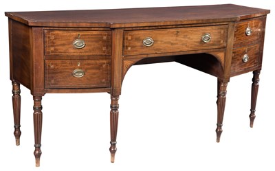 Lot 465 - George III Inlaid Mahogany Sideboard Height 37...