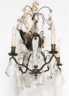Lot 411 - Louis XV Style Patinated-Metal and Glass...