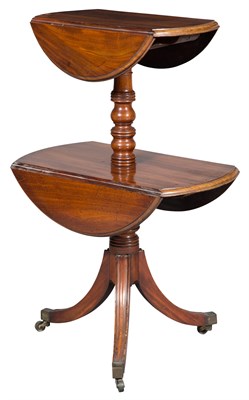 Lot 337 - George IV Mahogany Two-Tier Dumbwaiter Height...