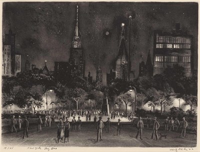 Lot 63 - Adolf Dehn NEW YORK SKY LINE (L./O. 490)...