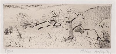 Lot 7 - Milton Avery (1885-1965) JAPANESE LANDSCAPE...