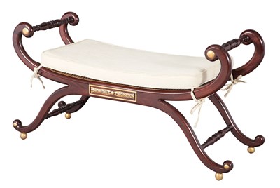 Lot 183 - Regency Style Parcel Gilt and Stained Wood...