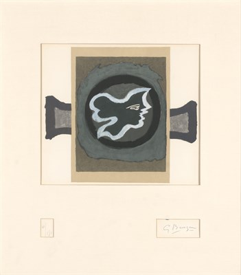 Lot 16 - Georges Braque PROFIL GREC (SEE V. 146) Color...