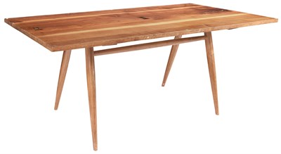 Lot 308 - George Nakashima Walnut Turned Leg Dining...