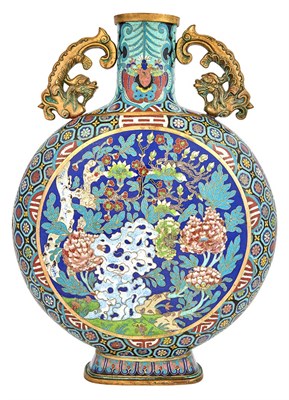 Lot 49 - Chinese Cloisonné Enamel Moon Flask The...