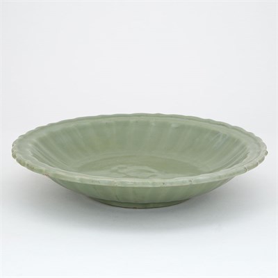 Lot 34 - Chinese Longquan Celadon Charger Ming Dynasty...