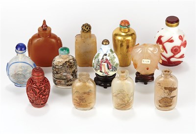 Lot 180 - Group of Twelve Chinese Snuff Bottles...