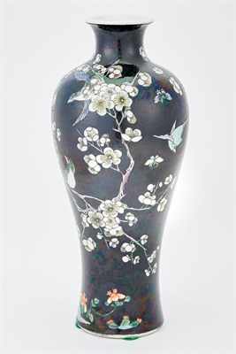 Lot 78 - Chinese Famille Verte Glazed Porcelain Meiping...