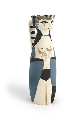 Lot 196 - Pablo Picasso FEMME (A.R. 297) Painted and...