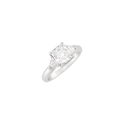 Lot 163 - Platinum and Diamond Ring, Tiffany & Co.