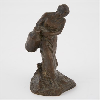 Lot 223 - Jules Dalou Bronze Figure of a Milkmaid With...