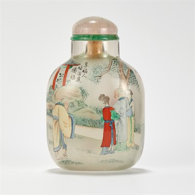 Lot 140 - Chinese Inside Painted Glass Snuff Bottle 19th...