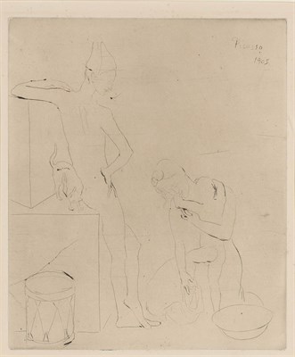 Lot 184 - Pablo Picasso LE BAIN (BLOCH 12) Drypoint,...