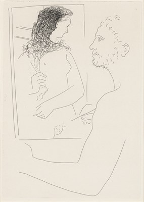 Lot 185 - Pablo Picasso PEINTRE DEVANT SON TABLEAU (B....
