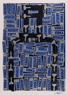 Lot 34 - Arman Absolut Vodka Signed Arman (lr) Offset...