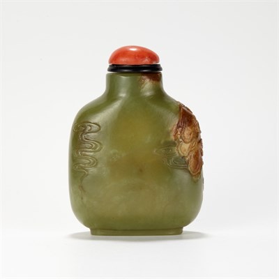 Lot 174 - Chinese Green Jade Snuff Bottle 18th/19th...