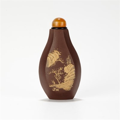 Lot 158 - Chinese Yixing Snuff Bottle 19th Century Of...