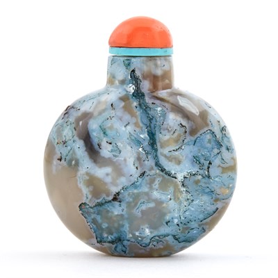 Lot 152 - Chinese Moss Agate Snuff Bottle 18th/19th...