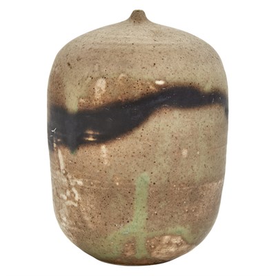 Lot 333 - Toshiko Takaezu Glazed Stoneware Closed Form...