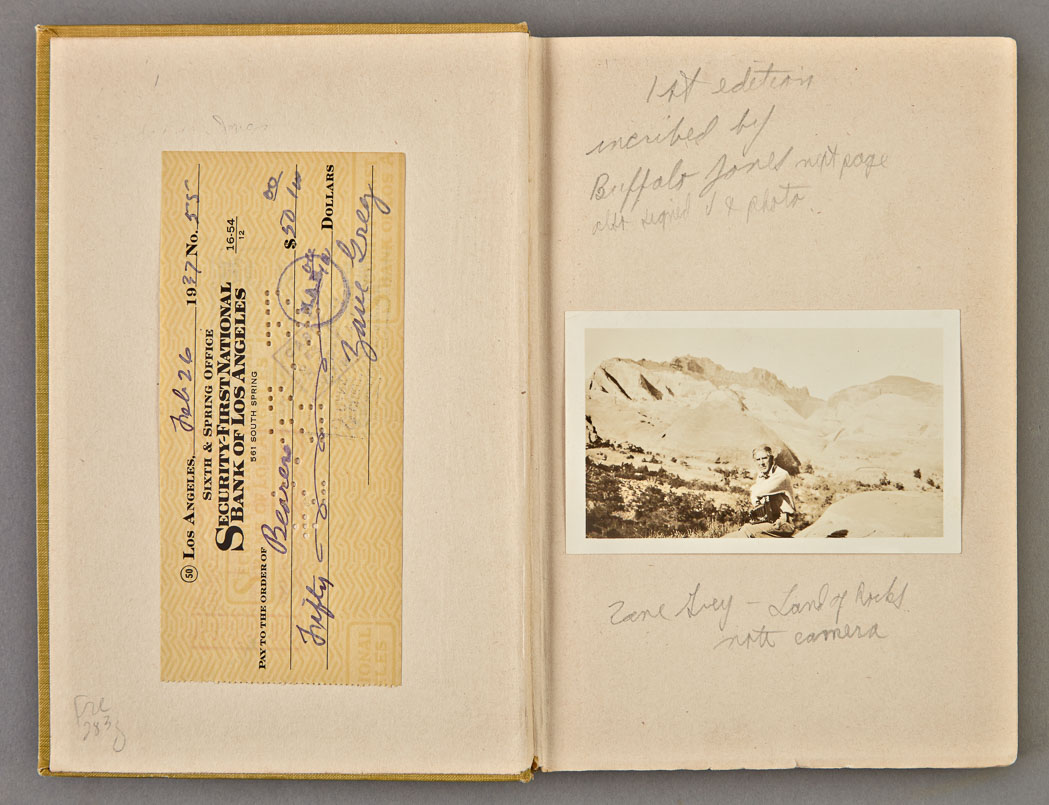 Lot 298 - GREY, ZANE The Last of the Plainsmen. New York:...