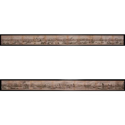 Lot 120 - Artist Unknown [PANORAMIC VIEW OF LONDON] Two...