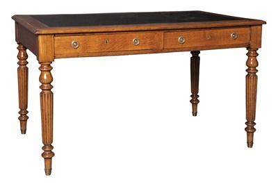 Lot 335 - Victorian Oak Writing Desk Height 29 inches,...