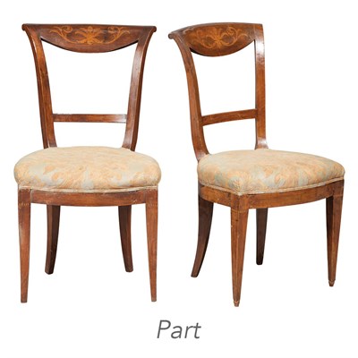 Lot 336 - Set of Eight Continental Neoclassical Style...