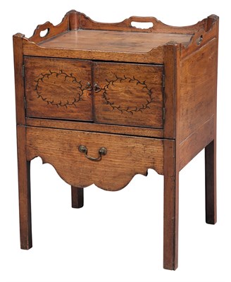 Lot 359 - George III Mahogany Bedside Commode Height 30...