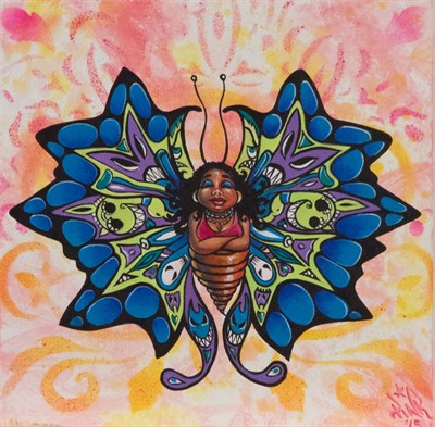 Lot 24 - Lady Pink American, b. 1964 Butterfly Chick...