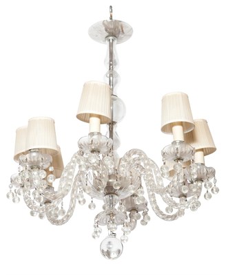Lot 385 - George III Style Cut Glass Eight-Light...