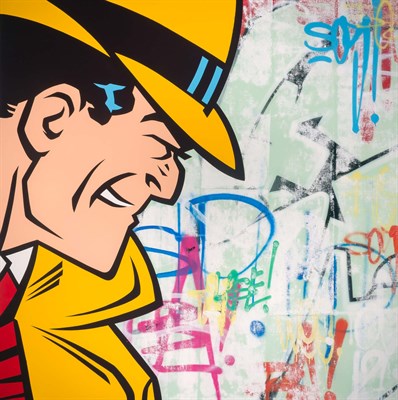 Lot 83 - SEEN American, b. 1961 Dick Tracy, 2016 Signed...