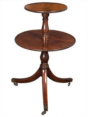 Lot 138 - George III Mahogany Two-Tier Dumbwaiter Early...